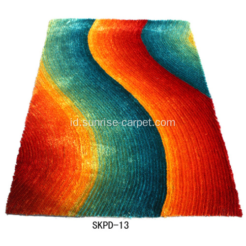 Rainbow Silk Shaggy dengan Blading Design